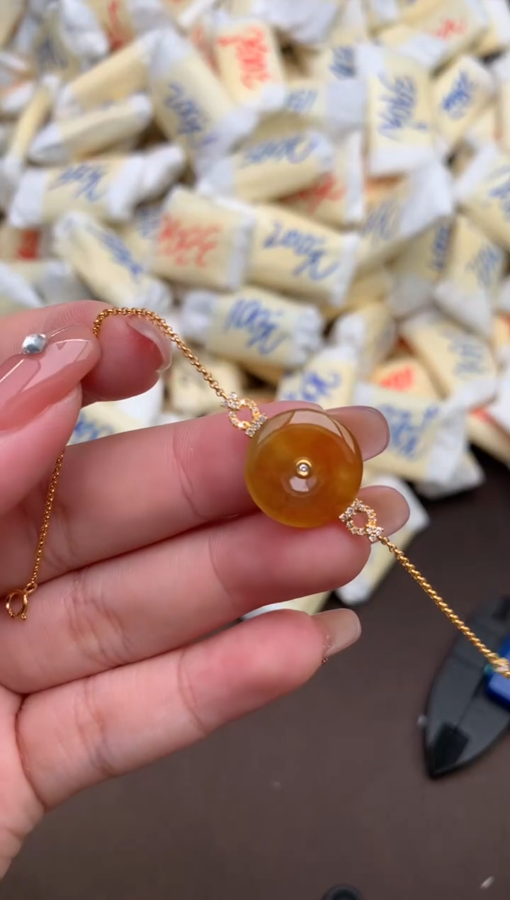 【闪购商品】翡翠手饰18K金镶嵌一