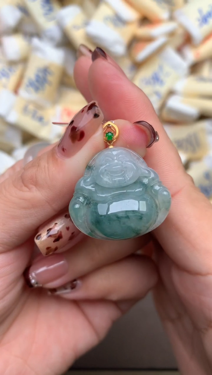 【闪购商品】翡翠颈饰18K金镶嵌—