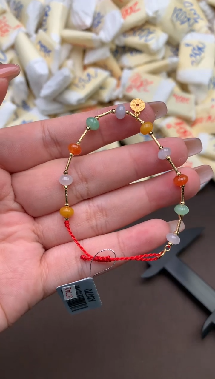 【闪购商品】翡翠手饰18K金镶嵌一 56