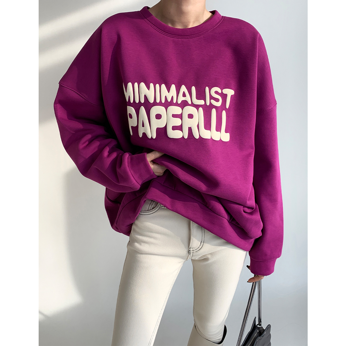 P1201Y9002 美式复古圣诞加绒加厚卫衣女宽松套头上衣 07.31抖