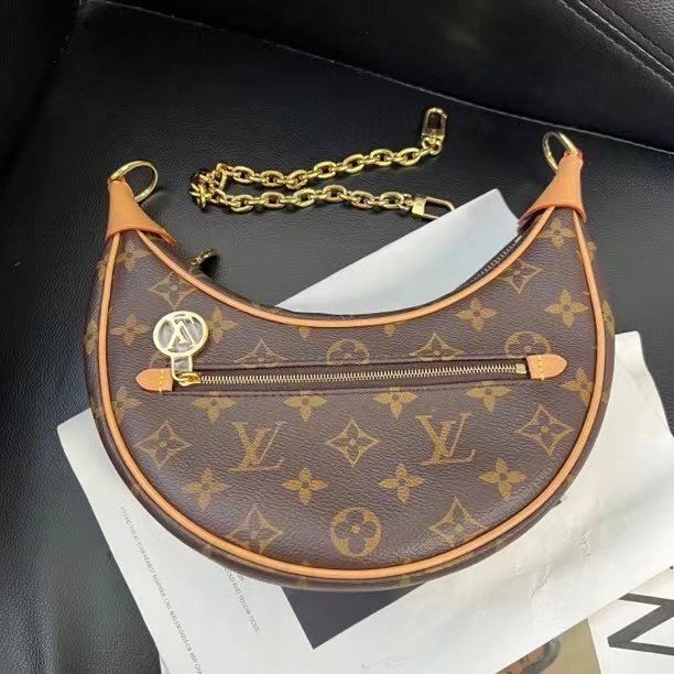 95新 LouisVuitton/路易威登 捐金沉珠/月亮豌豆包