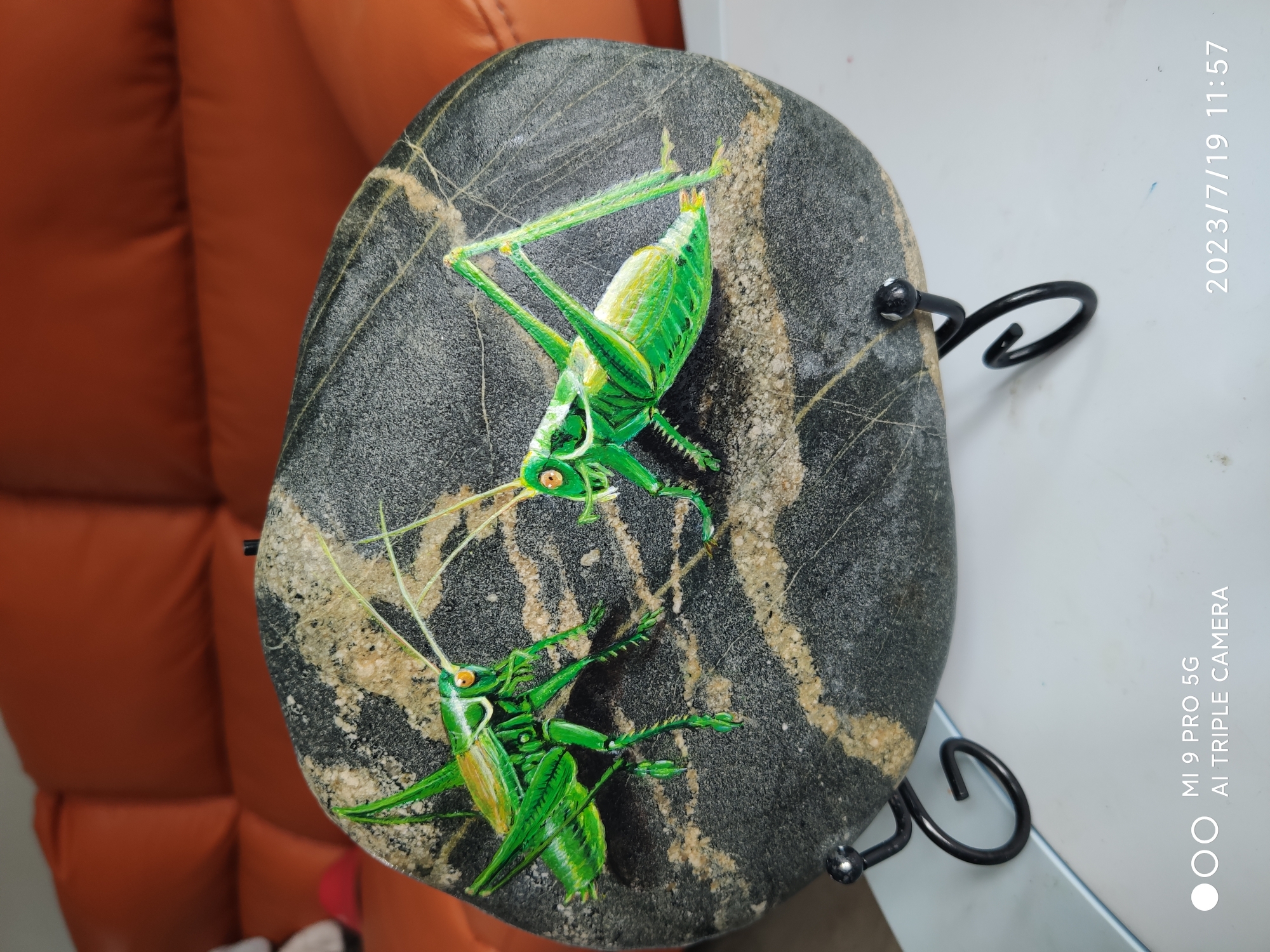 石头画——蝈蝈