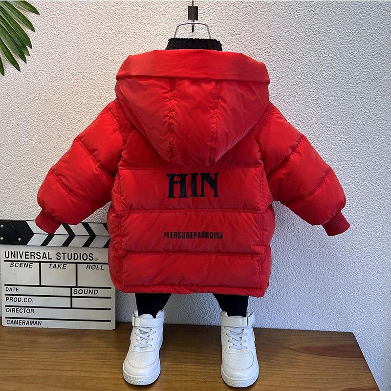 儿童棉服2024新款大童男孩冬装棉袄帅气宝宝冬季加厚洋气男童棉衣