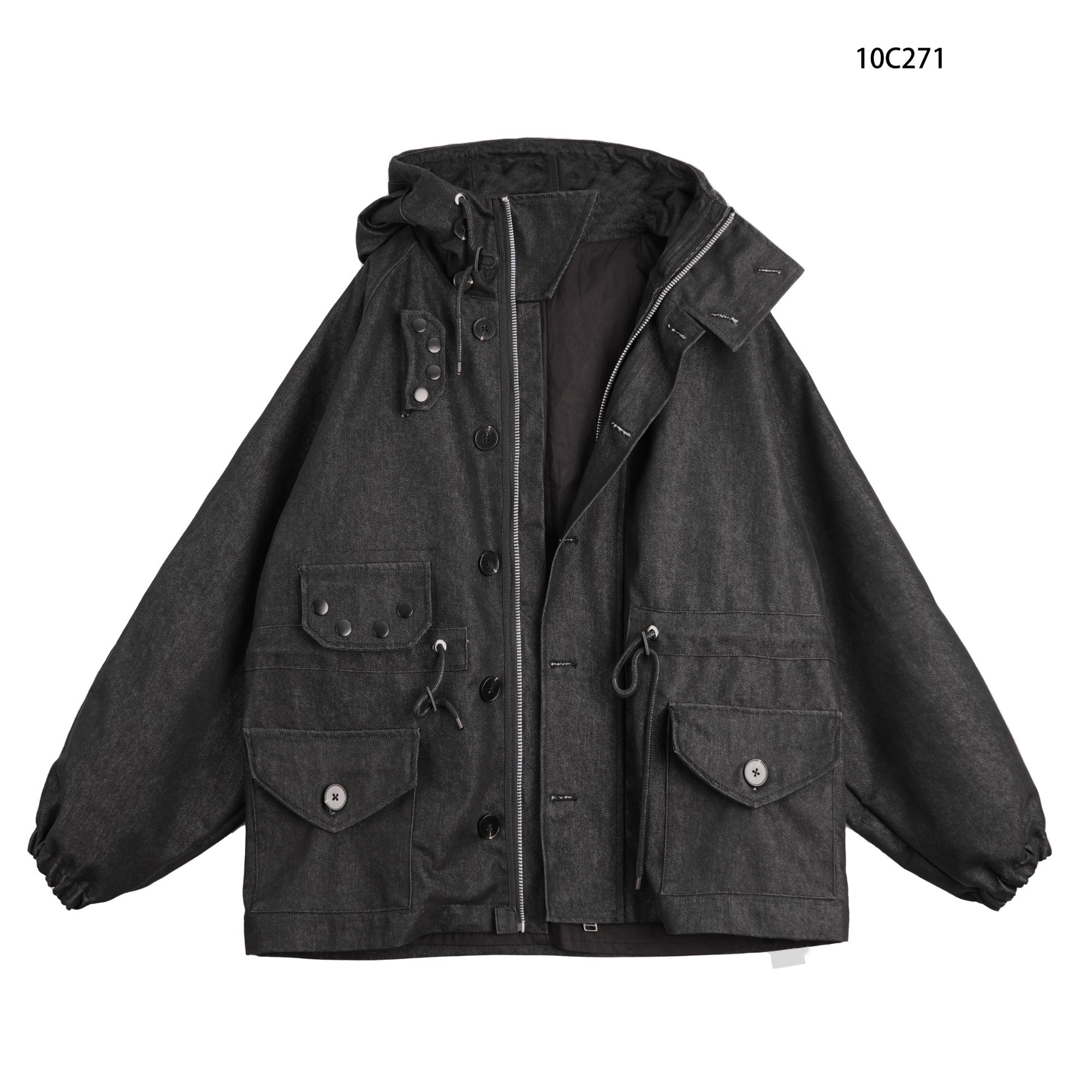 v-ro10c271男士纯色风衣大外套长款秋冬季潮流男款时尚衣服