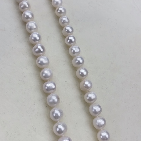 淡水珍珠颈饰未镶嵌卡8.9冷白