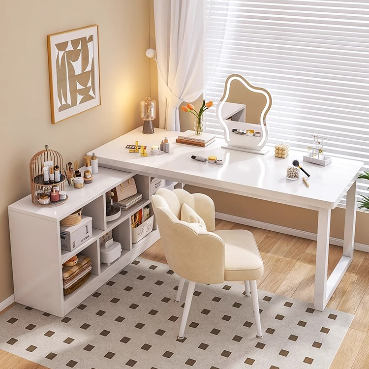 【佳尔汇】梳妆台卧室简约现代化妆台收纳柜一体家用转角化妆桌