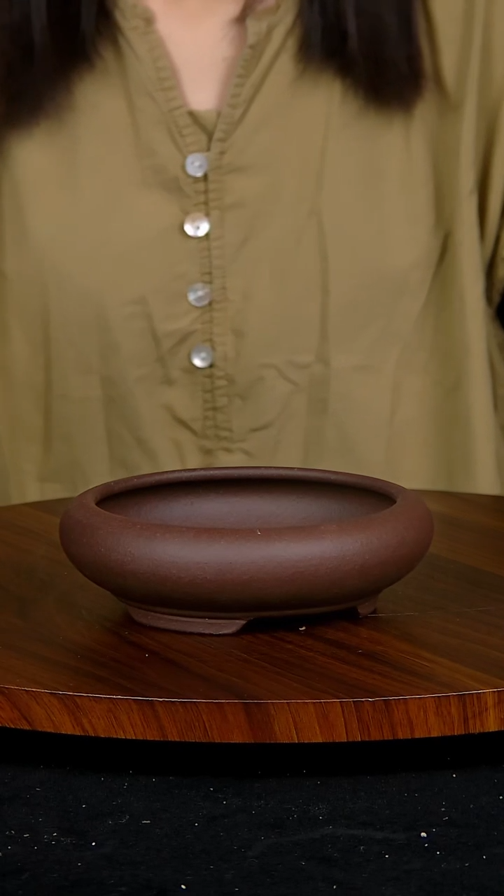 【闪购商品】紫砂20CM以下紫砂 釉盆内口径12/3