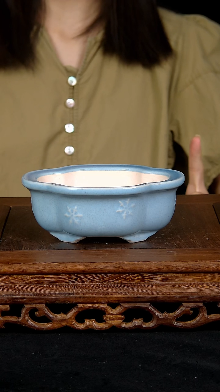 【闪购商品】紫砂20CM以下紫砂 釉盆内口径12.5/10/4