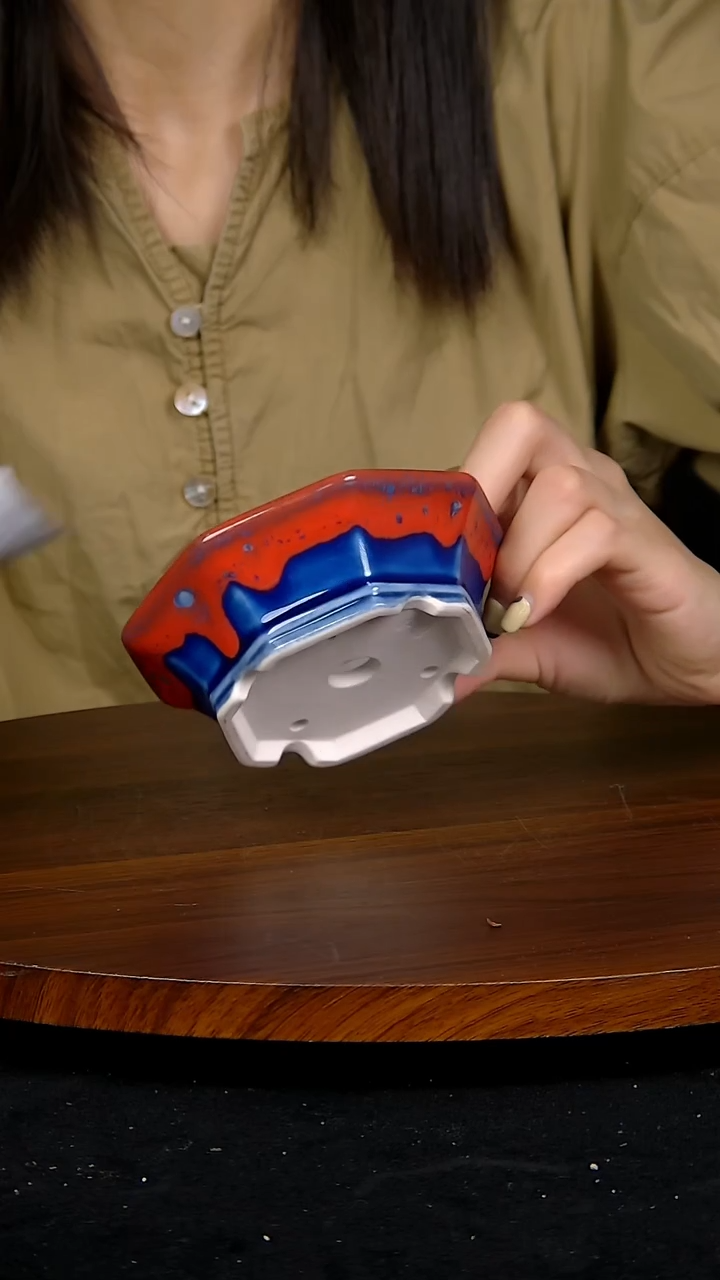 【闪购商品】紫砂20CM以下紫砂 釉盆内口径9.5/10/3