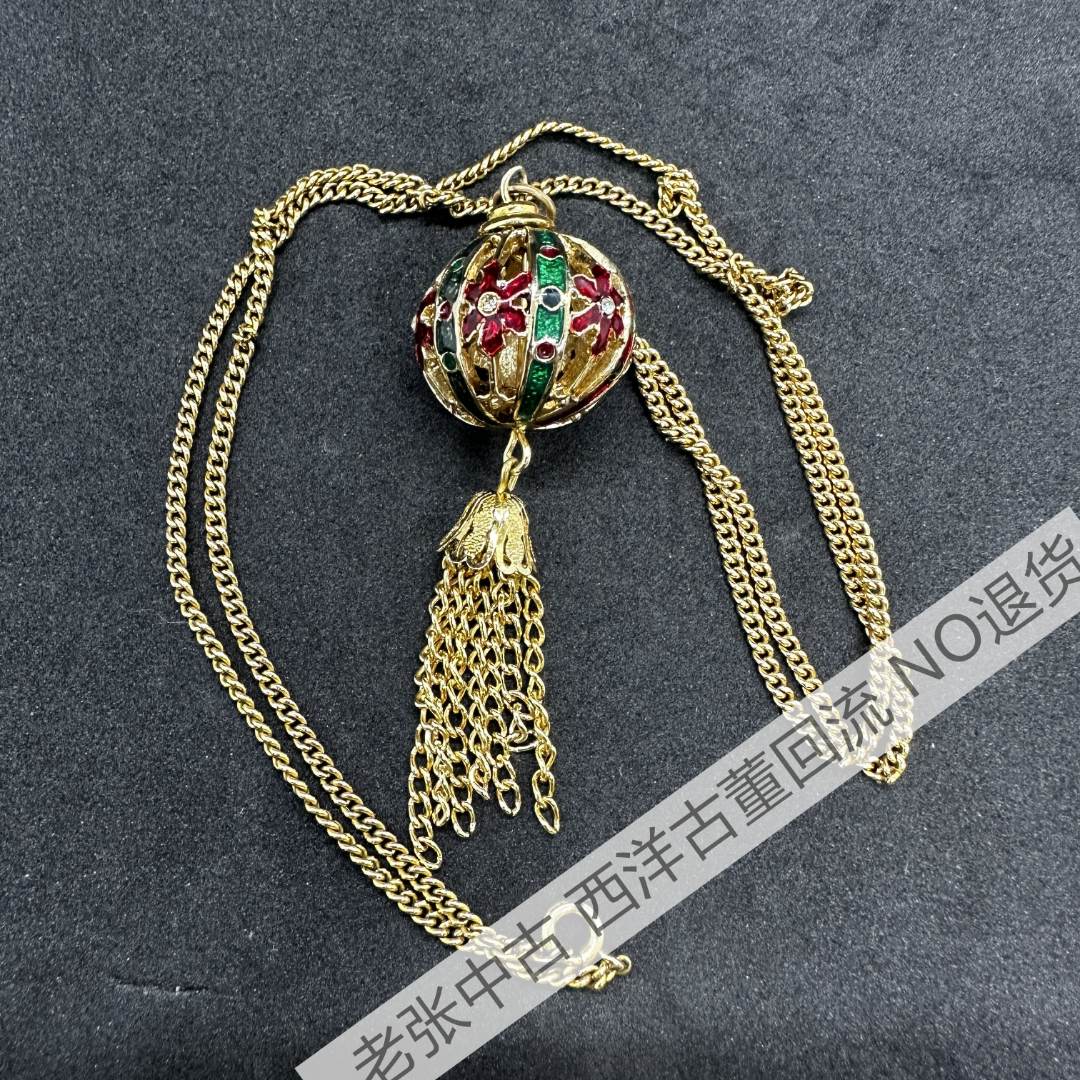 合金耳饰 【BB2841】复活彩蛋项链  中古NO退换