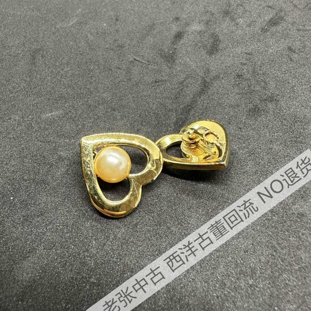 合金耳饰 【BB2703】trifari耳夹 中古NO退换