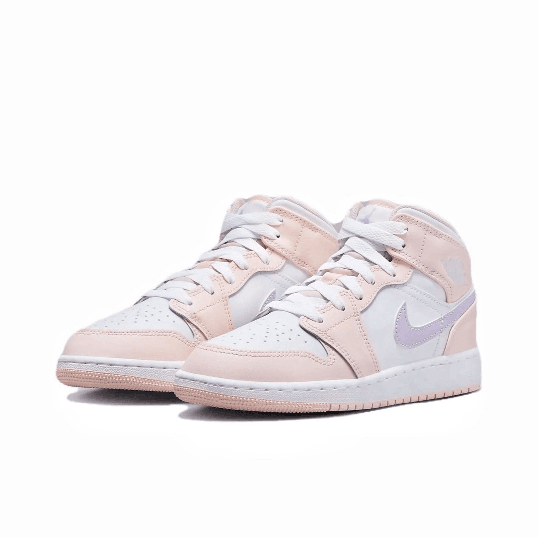 Air Jordan1AJ1奶茶粉玲娜贝儿时尚中帮休闲篮球鞋女款FD8780-601