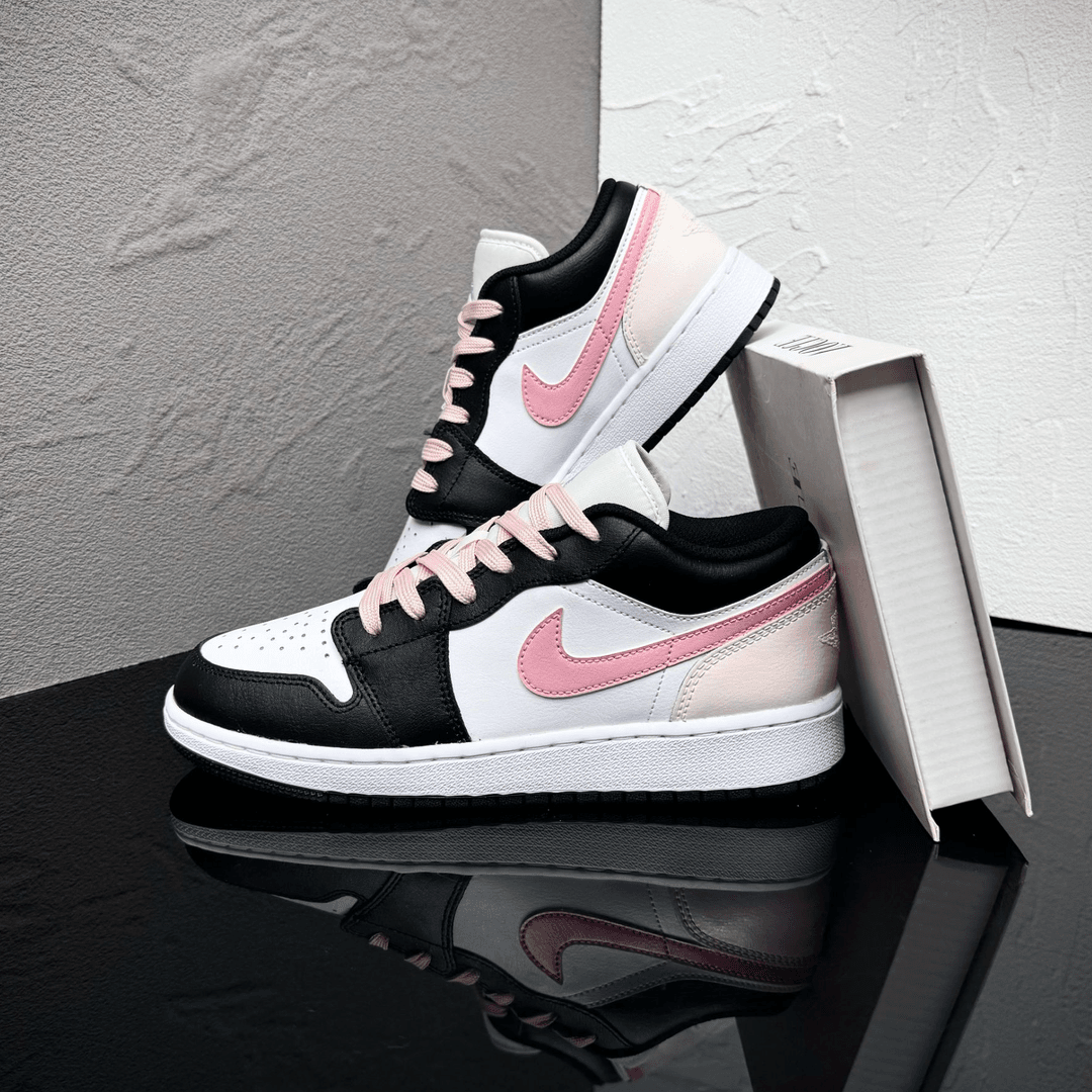 AirJordanAJ1定制款黑白粉熊猫牛奶霉霉蜜桃女鞋低帮休闲板鞋