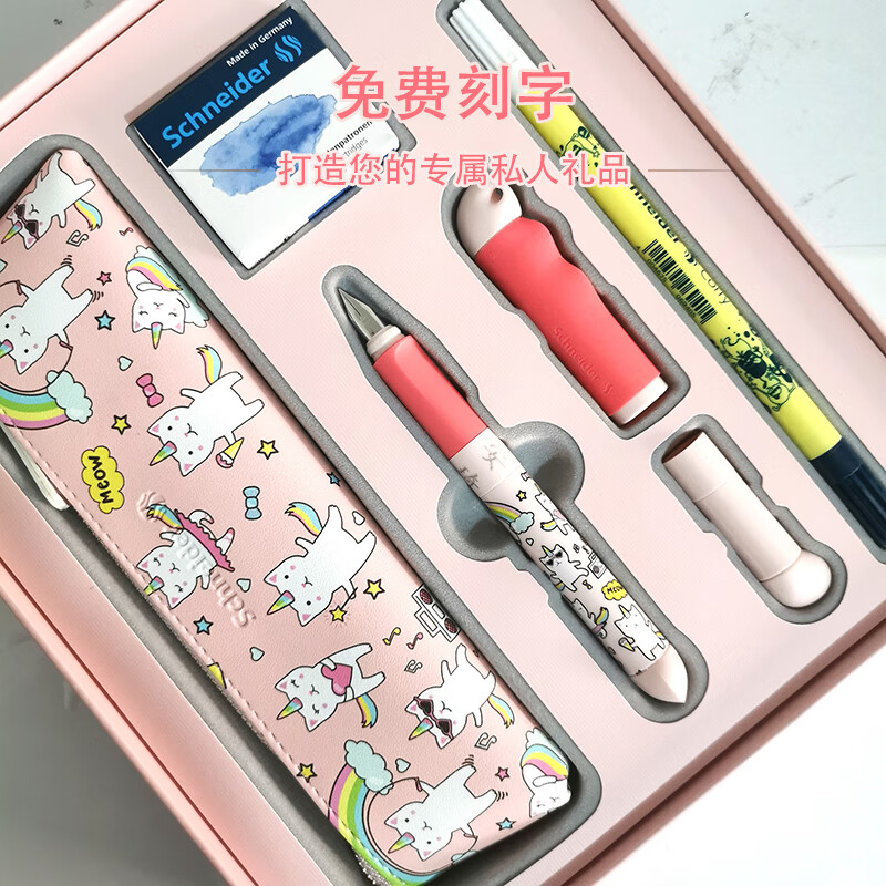 SCHNEIDER/施耐德儿童钢笔小学生三年级成长套装正姿练字笔EF尖