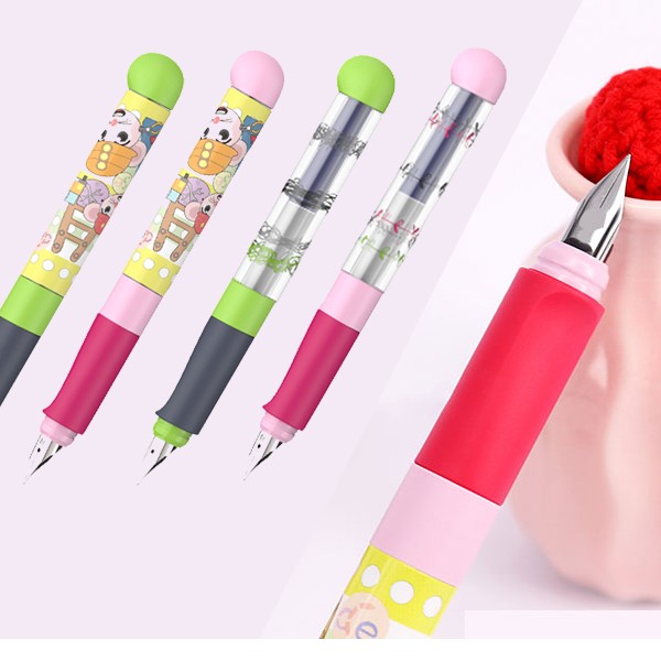 德国施耐德钢笔小学生正姿练字笔 双笔杆+墨囊+改错笔礼盒套装