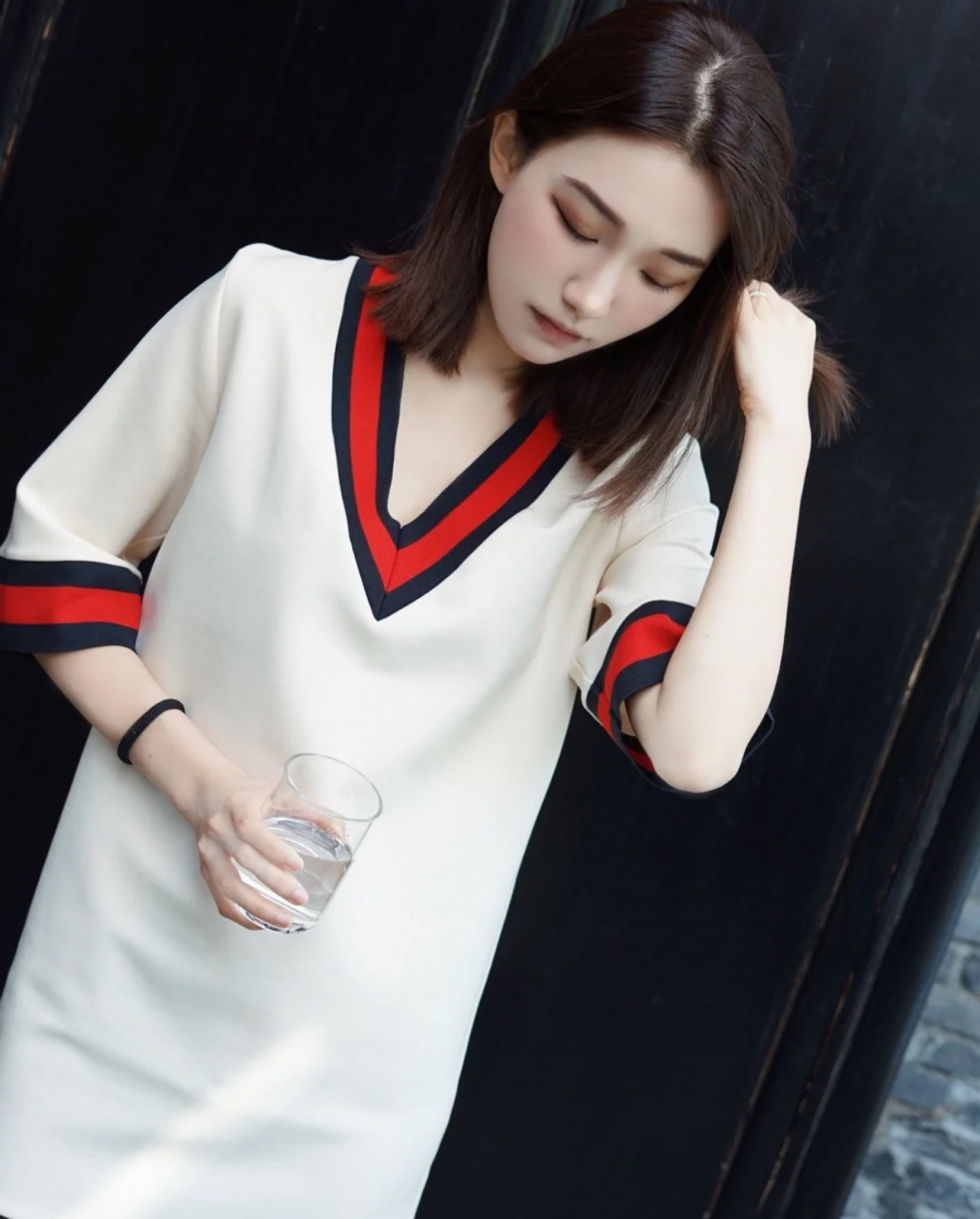 古驰/粘胶纤维/连衣裙/95新/