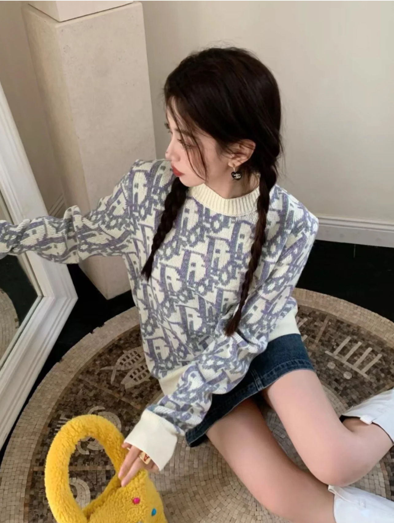 迪奥/羊毛/毛衣/95新/