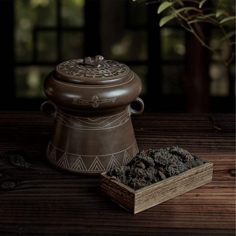 粒粒陈  六堡茶老茶头 06年参香古法顺滑饱满浓醇好茶