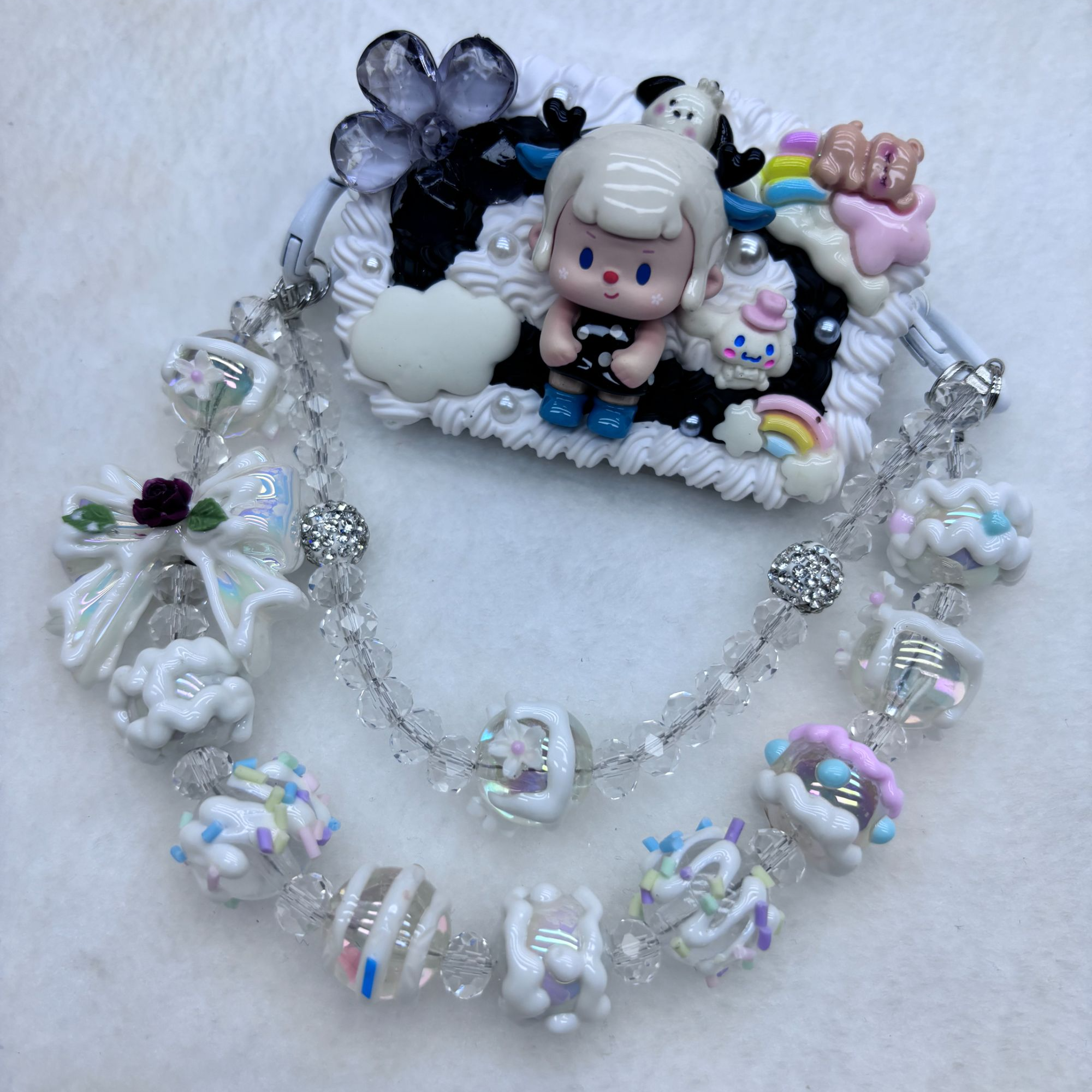 【萌粒】萌粒款奶油胶手绘链子手机背夹