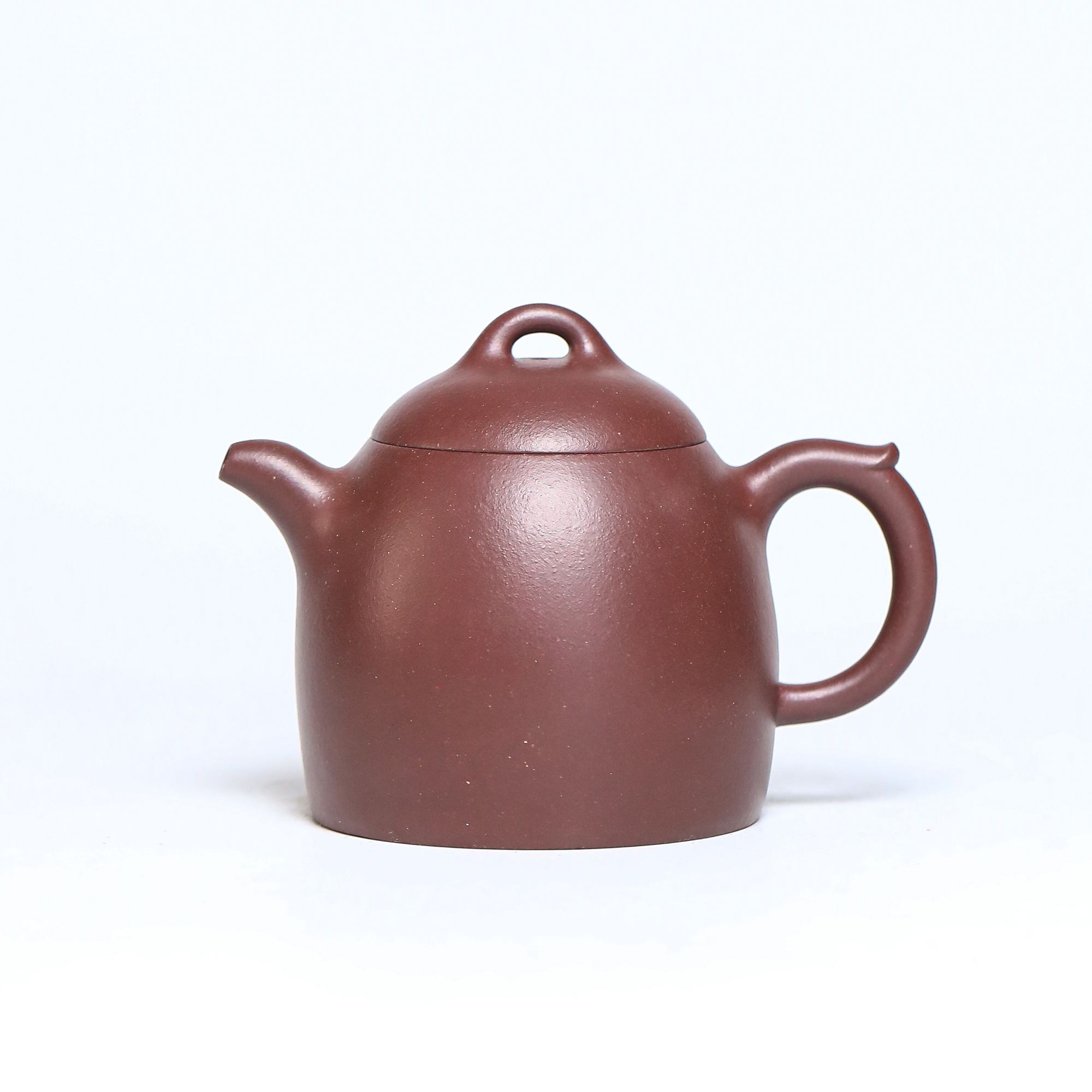 赤紫轩吴志强全手工紫泥秦权壶容量240暂无现货需定制