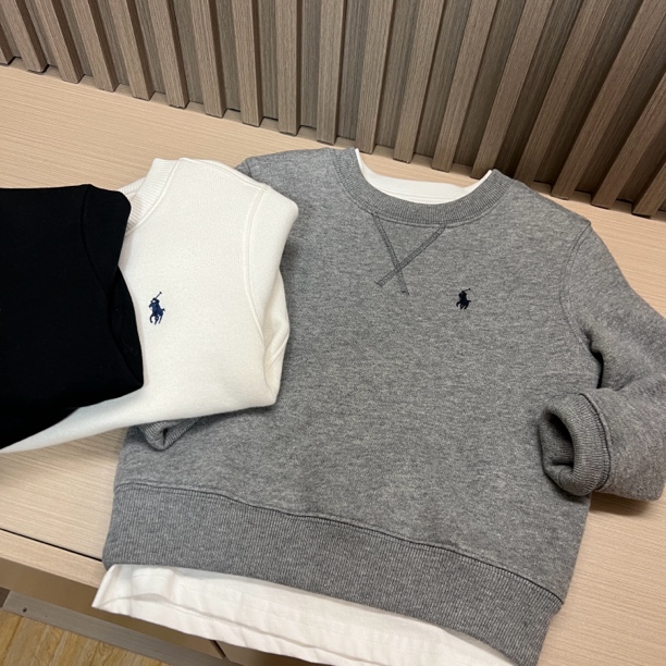 新款/儿童中大童经典圆领套头卫衣  休闲百搭