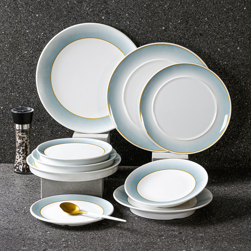 密胺餐具盘子商用酒店餐盘餐厅凹盘菜盘圆盘仿瓷盘凉菜盘汤盘网红