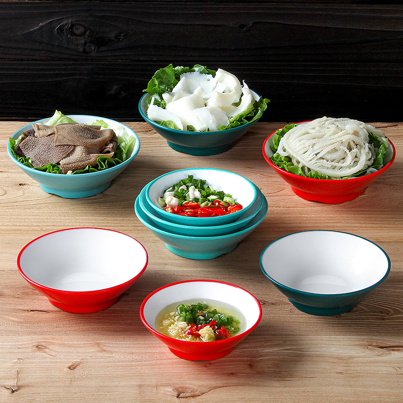 密胺餐具油碟小碗商用火锅店专用仿瓷配菜碗蘸料调料碗汤碗商用