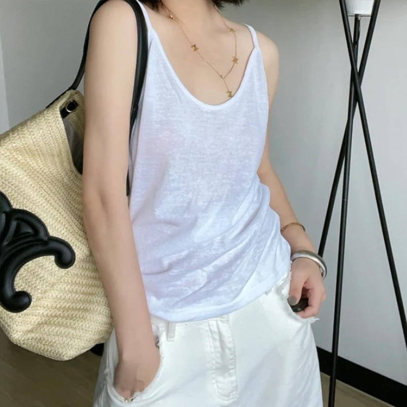 【基础款敲好穿百搭内】显瘦搭单穿细吊带宽松透气小背心网红款简约