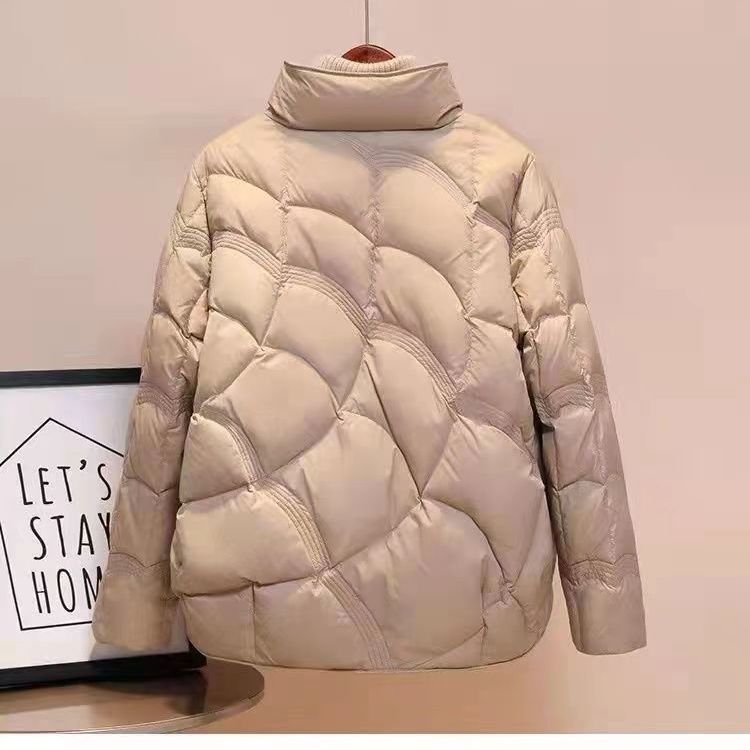 羽绒服轻薄羽绒服女短款年秋冬新立领简约百搭时尚休闲