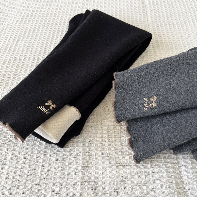 NO退换~恩希宝宝一体薄绒打底裤秋季女童外穿加绒秋冬 6008