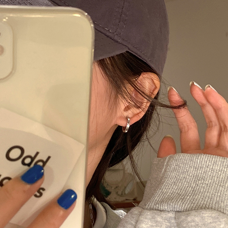 高级感锆石耳饰套装简约韩系耳圈耳环女小众设计新款