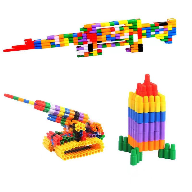 大弹头拼插积动手益智拼插拼搭动手能力乐高小颗粒积木专注