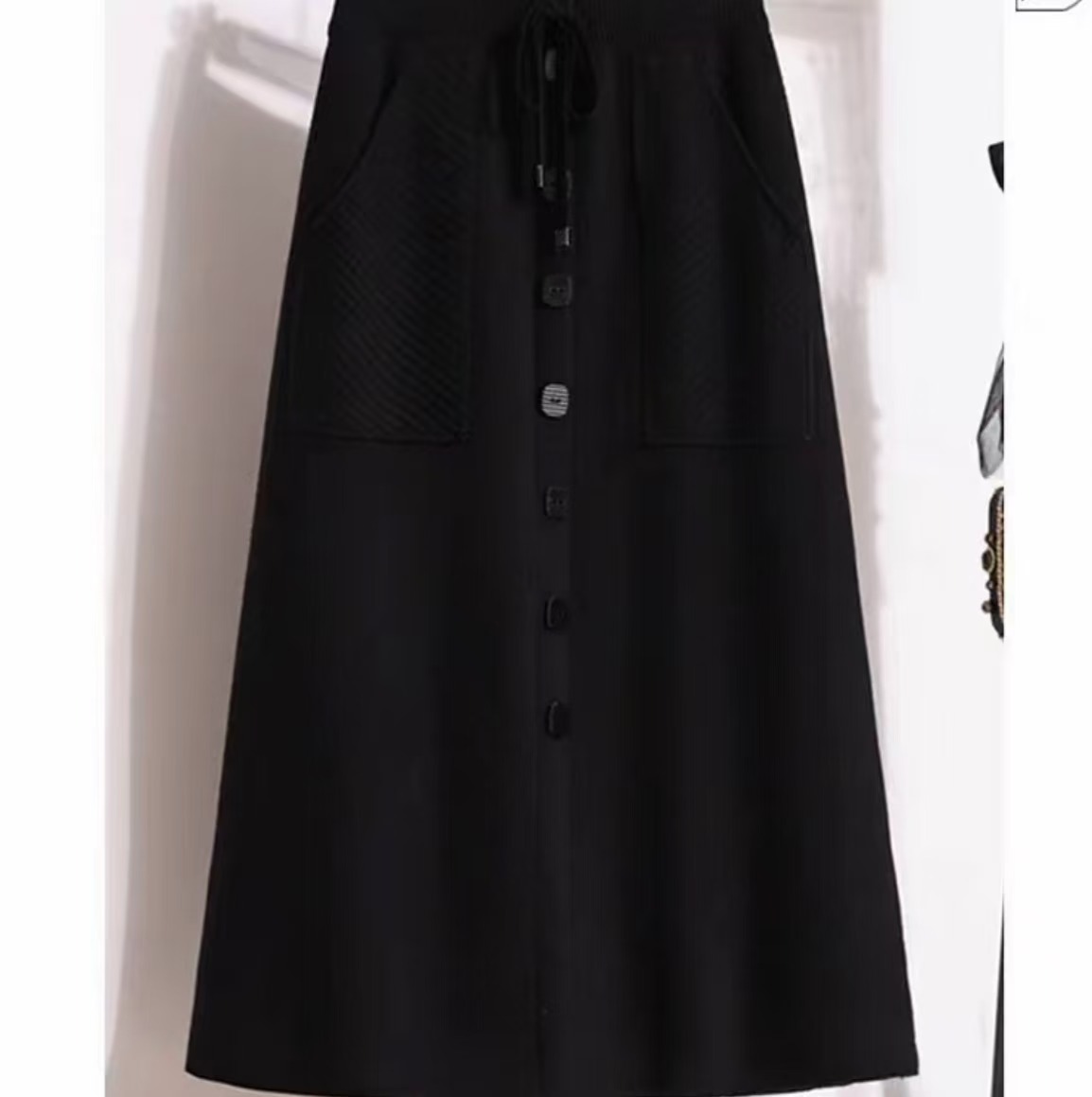 068新款显瘦百搭针织毛裙