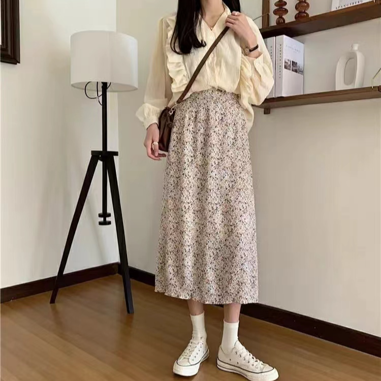 【直播为准】碎花显瘦复古裙