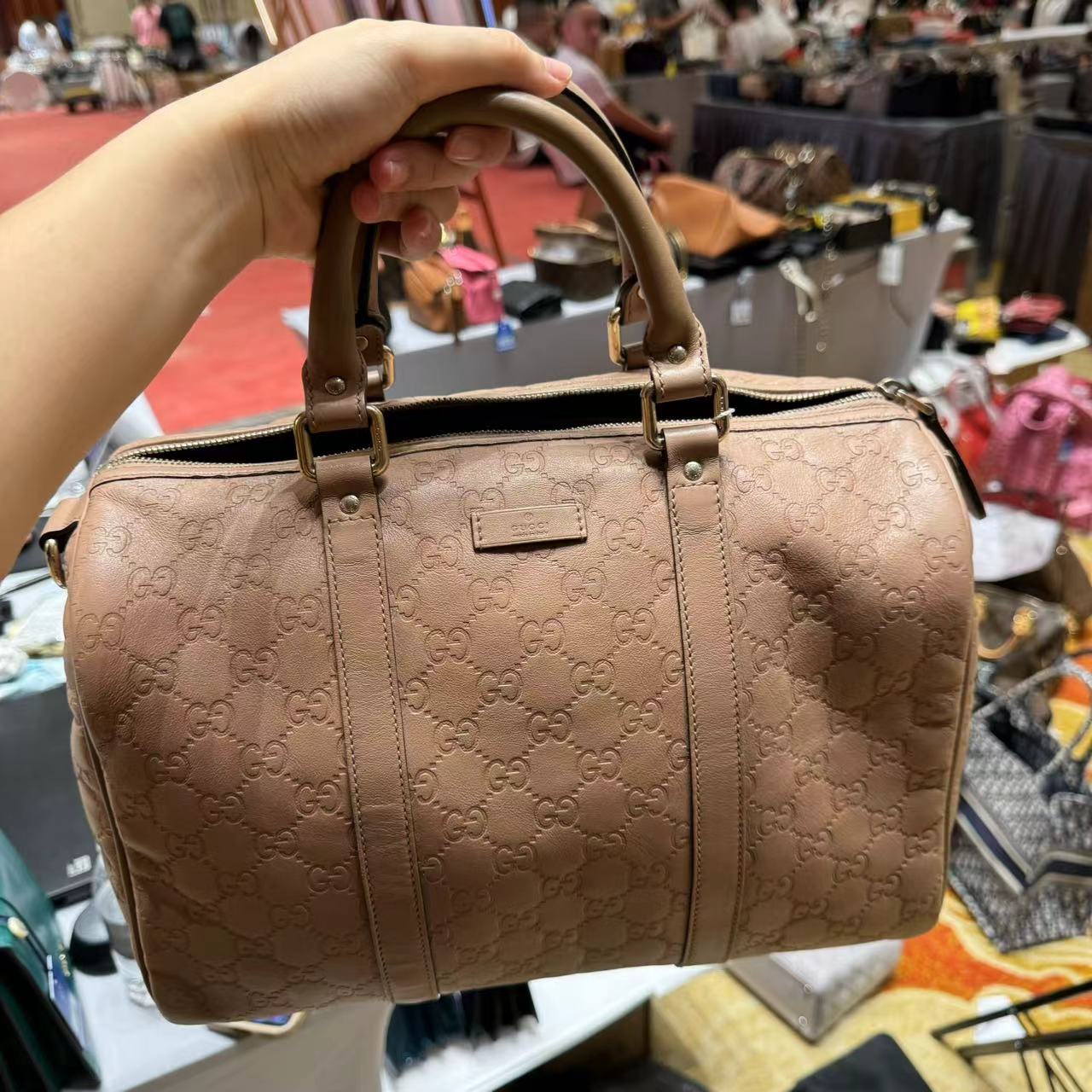 95新 GUCCI/古驰 波士顿手提包/9.19