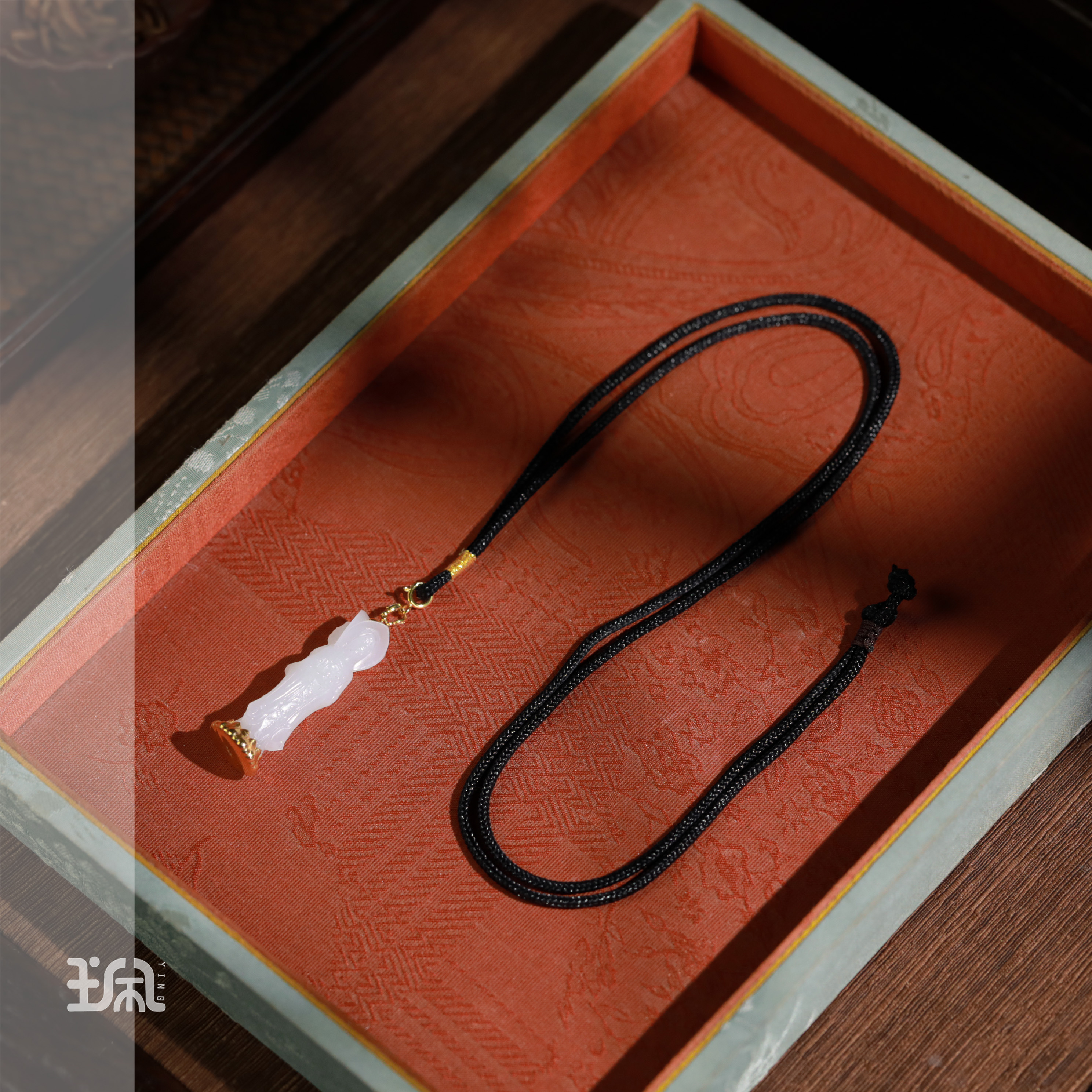 三面|和田玉*项链*18K金镶嵌QXB24090150多样性发其一