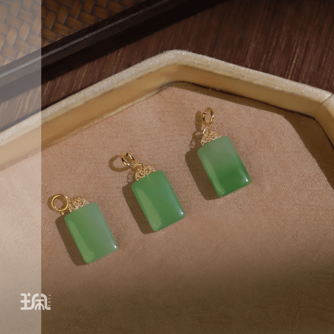 拾翠|和田玉*吊坠不含链*18K金镶XYB24053105多样性发其一