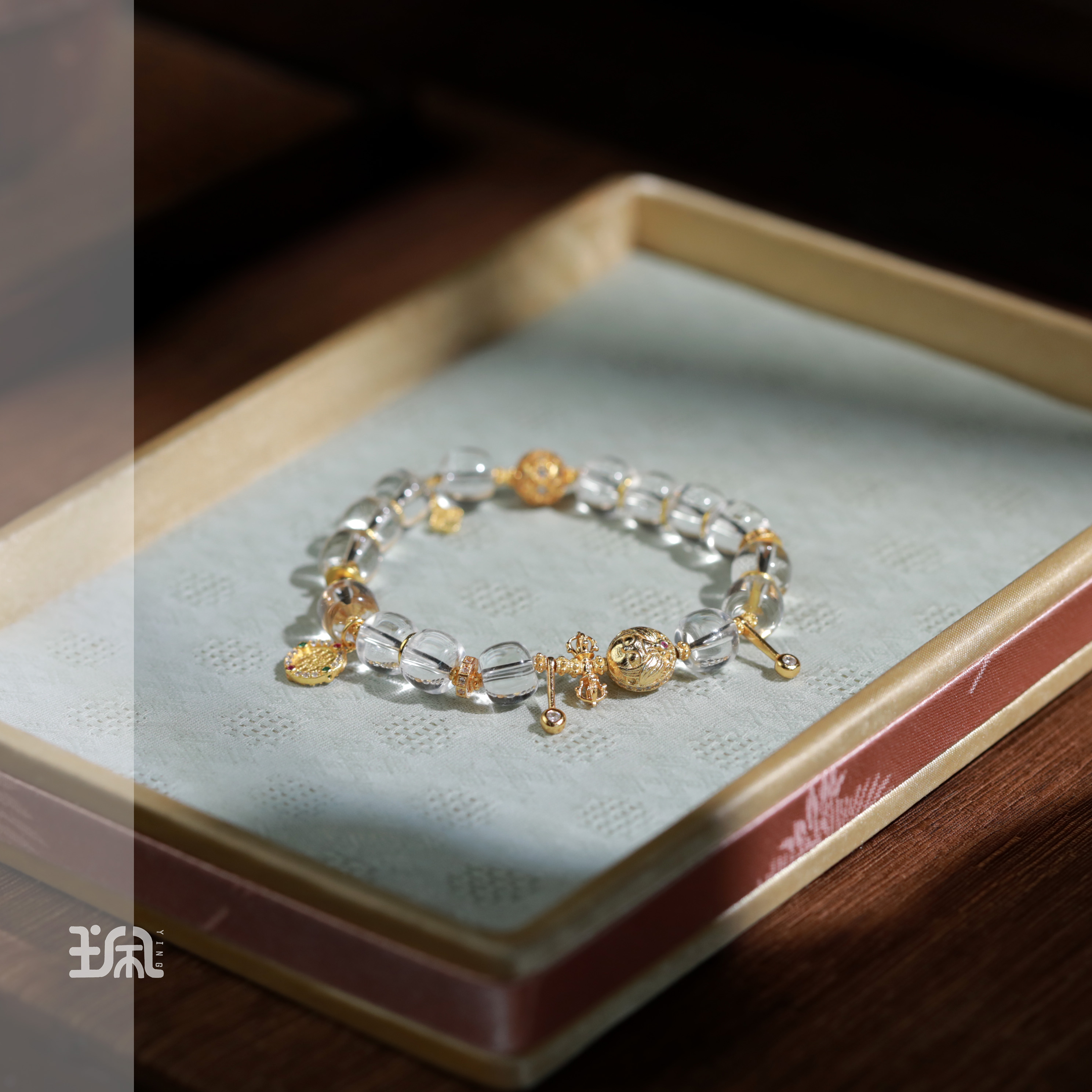 山野漫|水晶*手串*S925银镀金镶嵌CYC24090231多样性发其一（P）