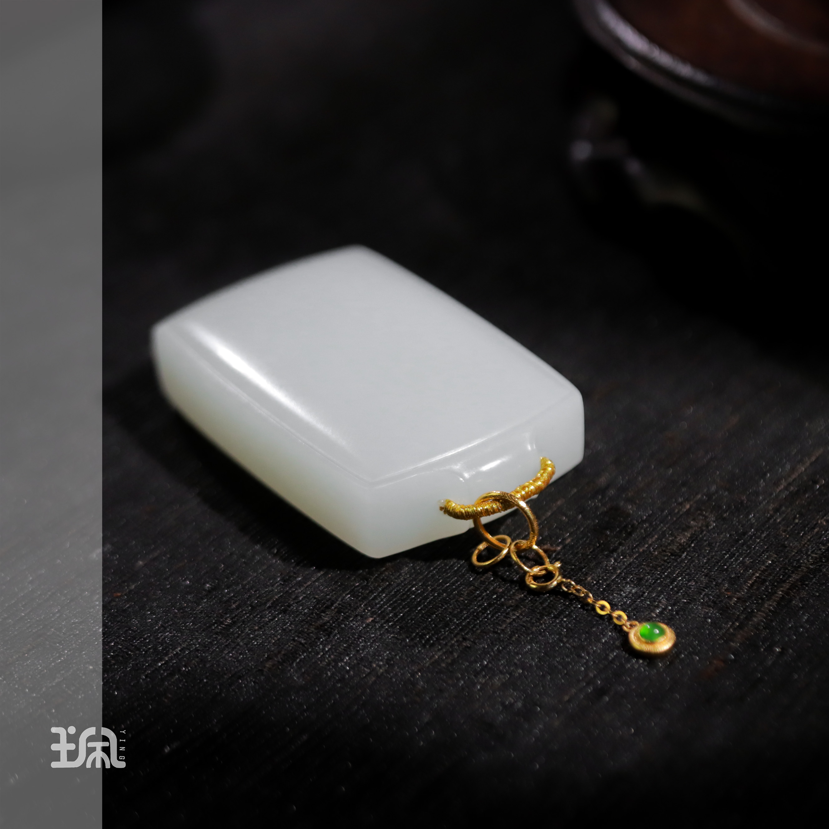 单坠/顾盼|和田玉*18K金镶嵌CYB24071814多样性发其一