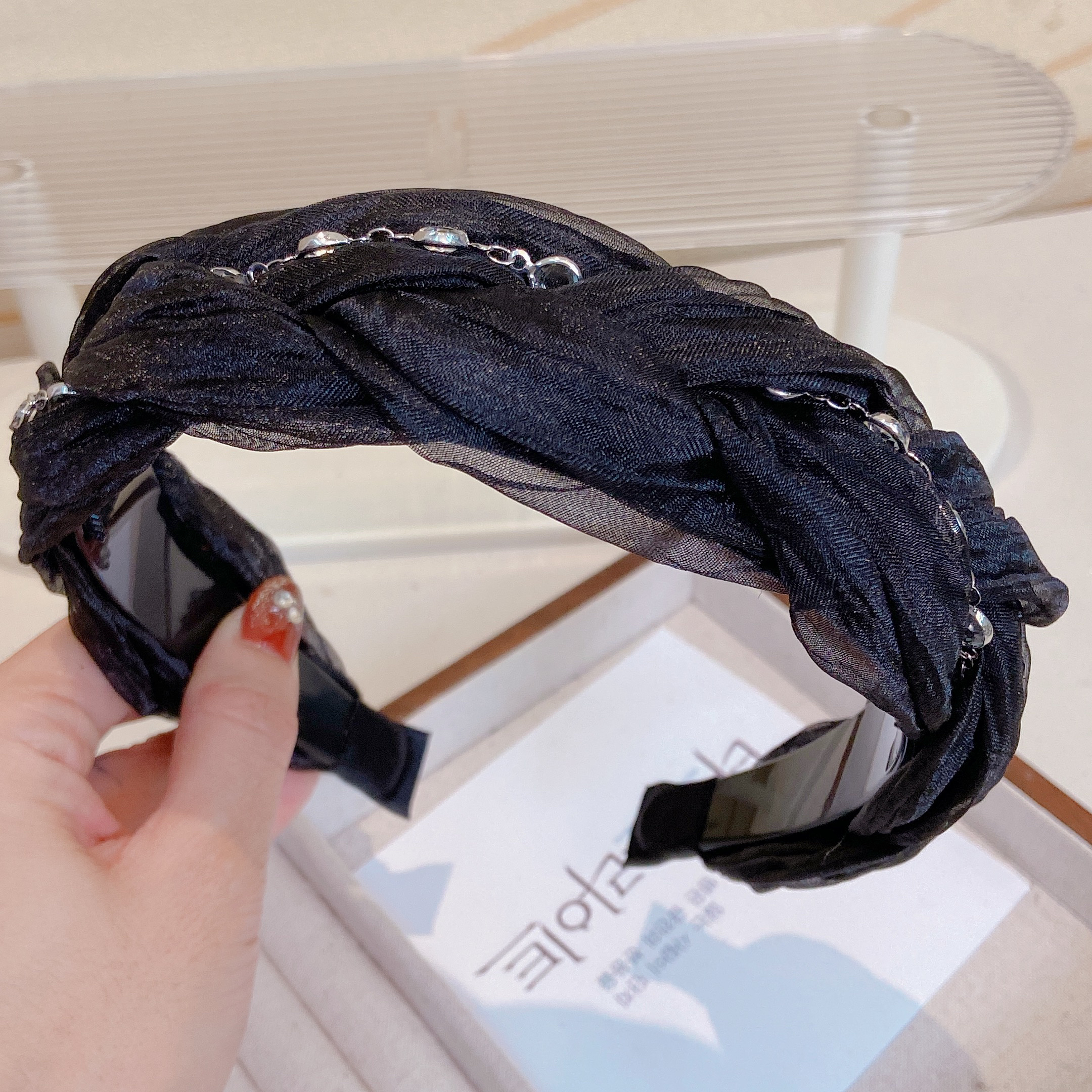 带齿设计师款发箍百搭夏天外出网红小香风