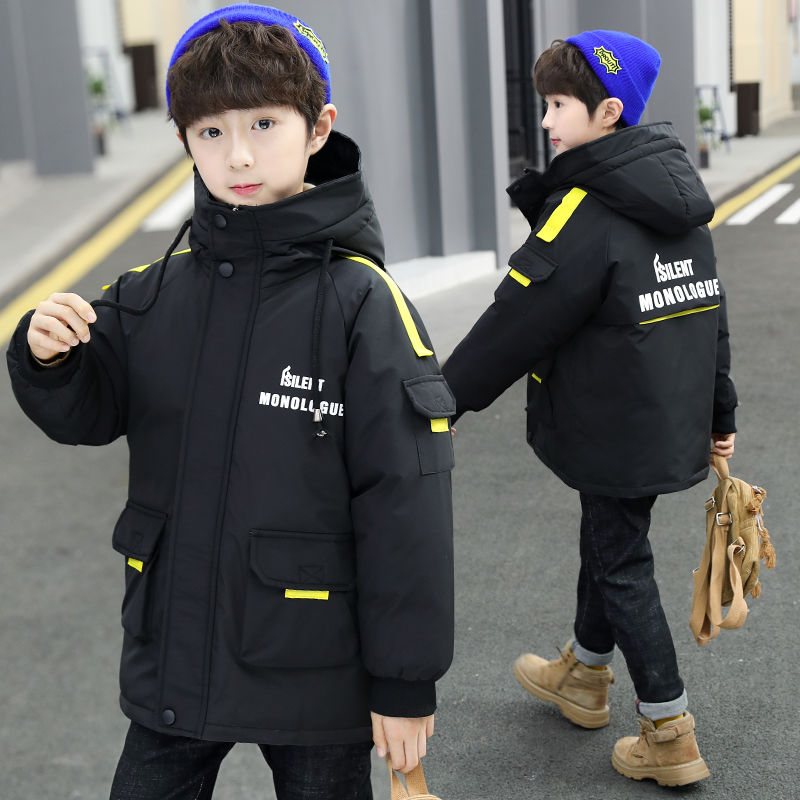 6男童加厚冬季棉服冬装2023新款13中大童短款棉衣9岁儿童棉袄外套
