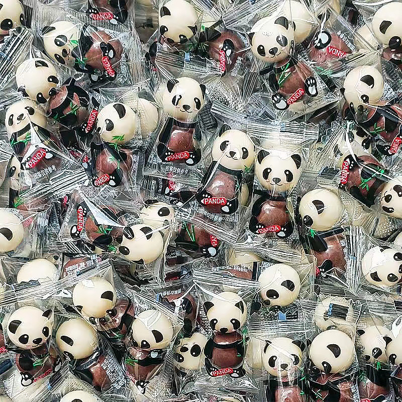 浓郁美味熊猫麦丽素巧克力夹心豆儿童休闲零食年货食品喜糖糖果