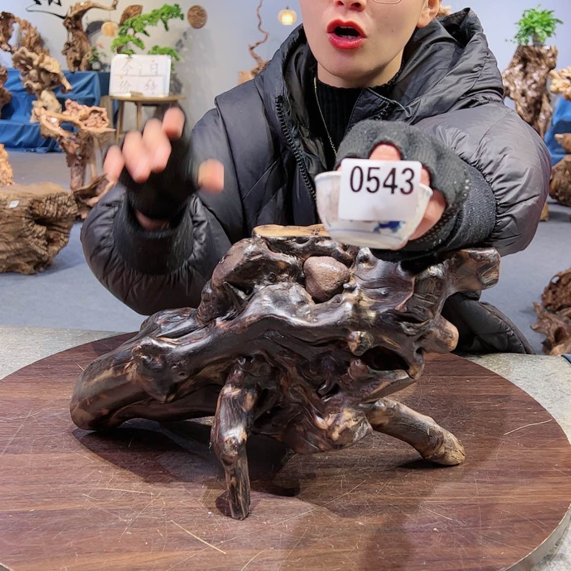 【闪购商品】骨瓷摆件清**语