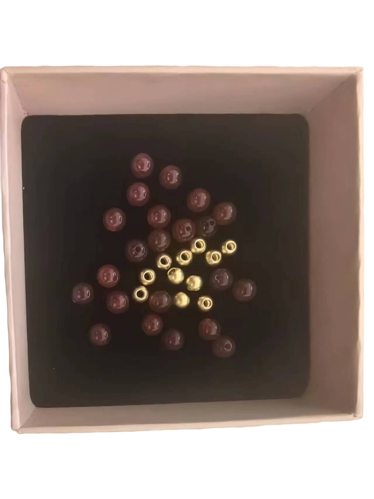 金玉白 足金4mm古法转运珠11颗0.583g红MN手串