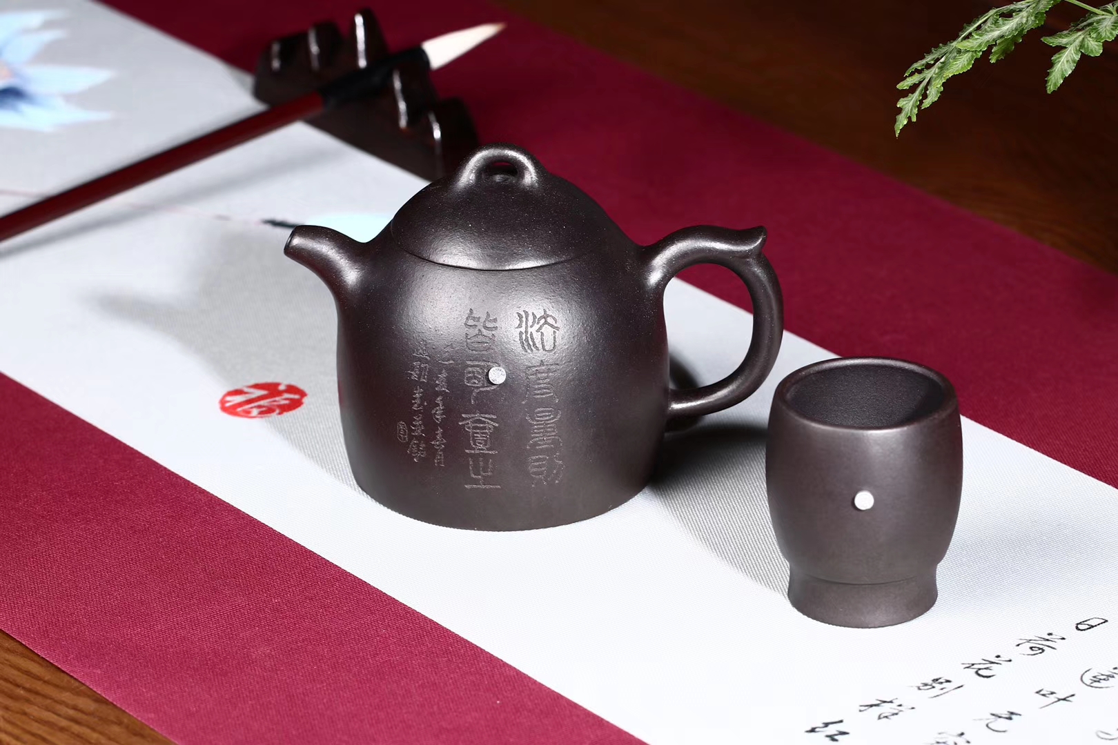 石黄泥料。秦权壶。300毫升左右