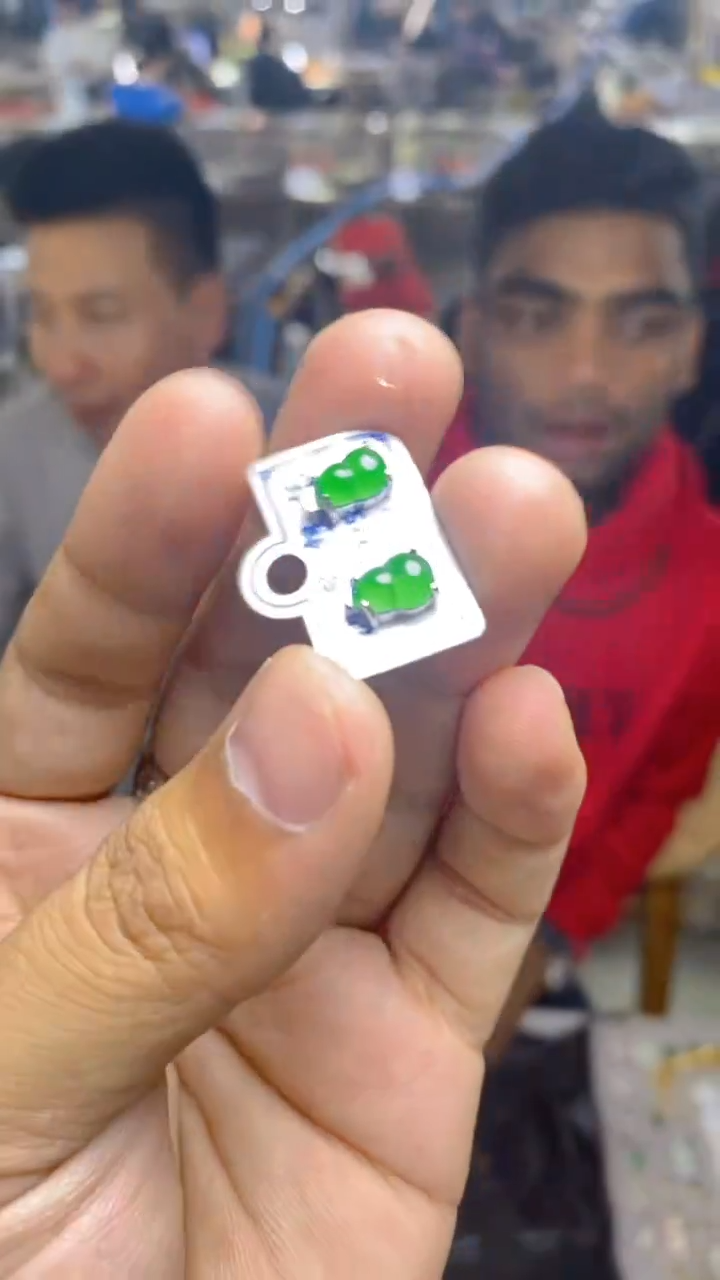 【闪购商品】定制翡翠银S925镶嵌现场收货不退不换多样性发/99111