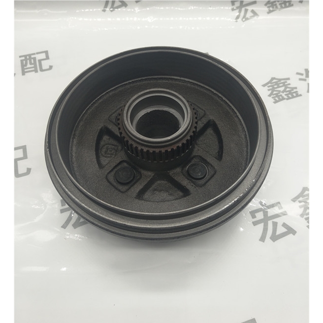 适用于吉利全球鹰自由舰后刹车鼓双轴承带ABS齿圈后古手刹制动鼓