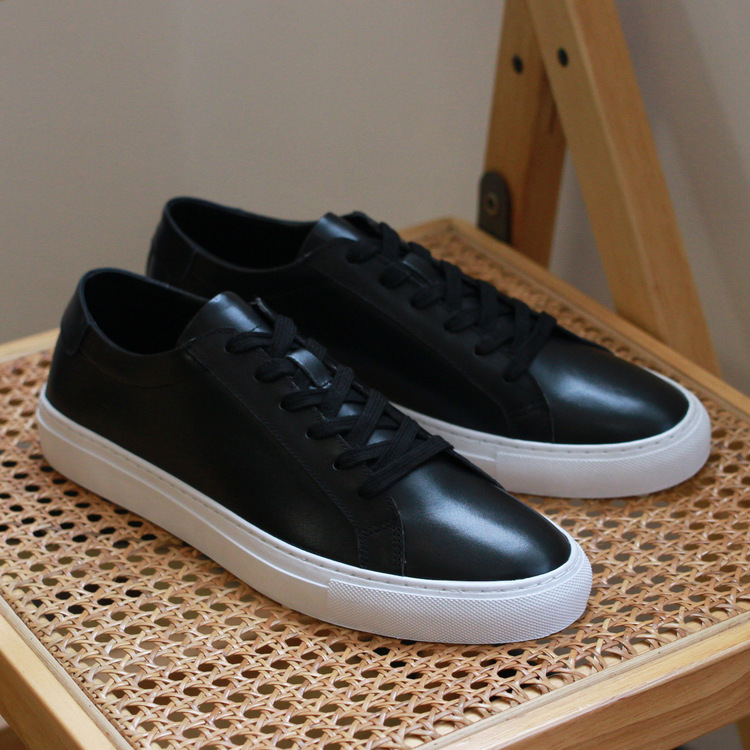 简约男女韩版潮鞋休闲情侣运动休闲板鞋纽约英伦头层牛皮CP小白鞋