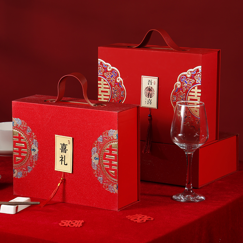 2025新款婚宴礼盒装成品含糖结婚糖果婚礼回礼套装喜饼订婚伴手礼
