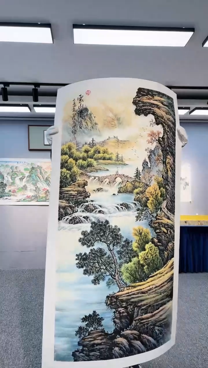 【闪购商品】绘画云山清音 竖幅 四尺